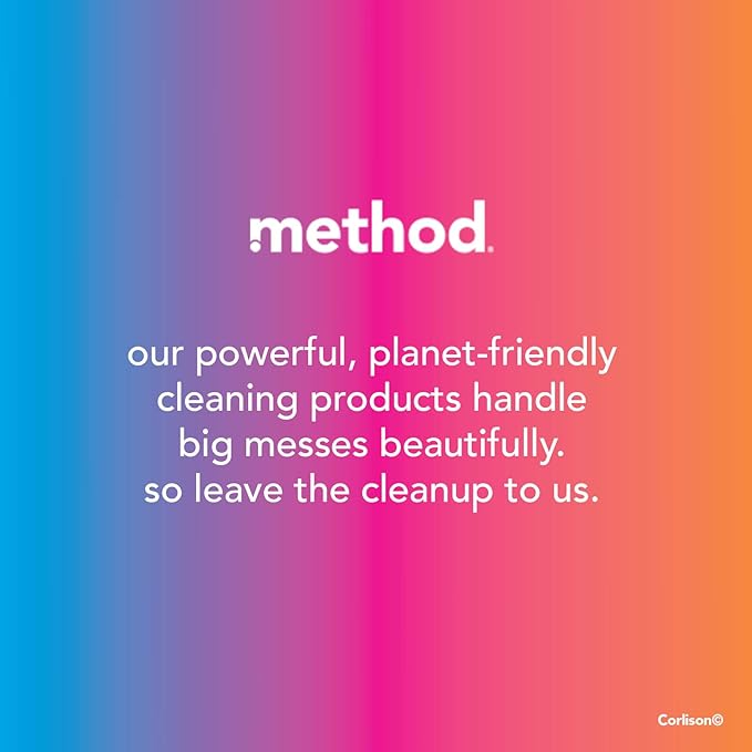 Method Liquid Laundry Detergent, Ginger Mango, 66 Loads Per Bottle, Hypoallergenic + Biodegradable Formula, Plant-Based Stain Remover, 53.5 Fl Oz (Pack of 2)