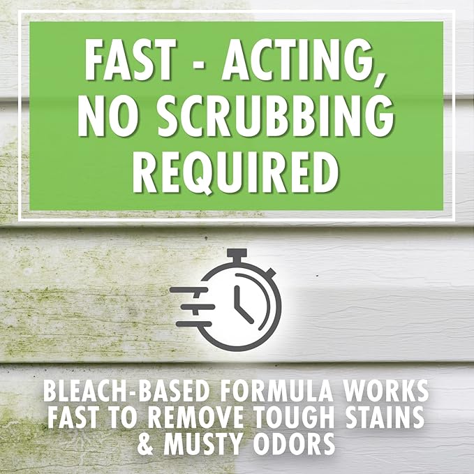 30 SECONDS Mold & Mildew Stain Remover - Professional Indoor & Outdoor Spray