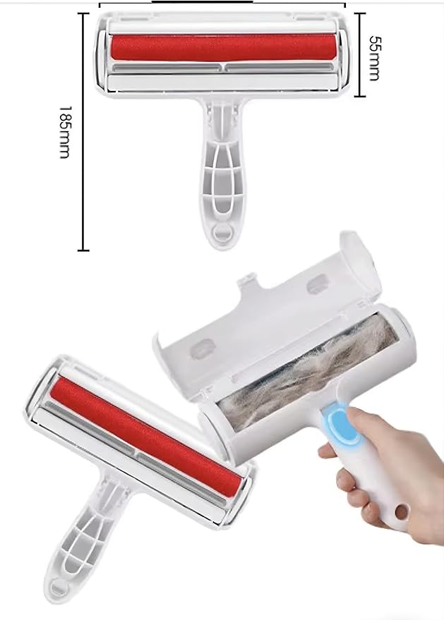 Reusable Pet Hair Remover Roller β Dog & Cat Fur Lint Cleaner for Sofa, Carpet, Bed & Car Seats β No Adhesive Required