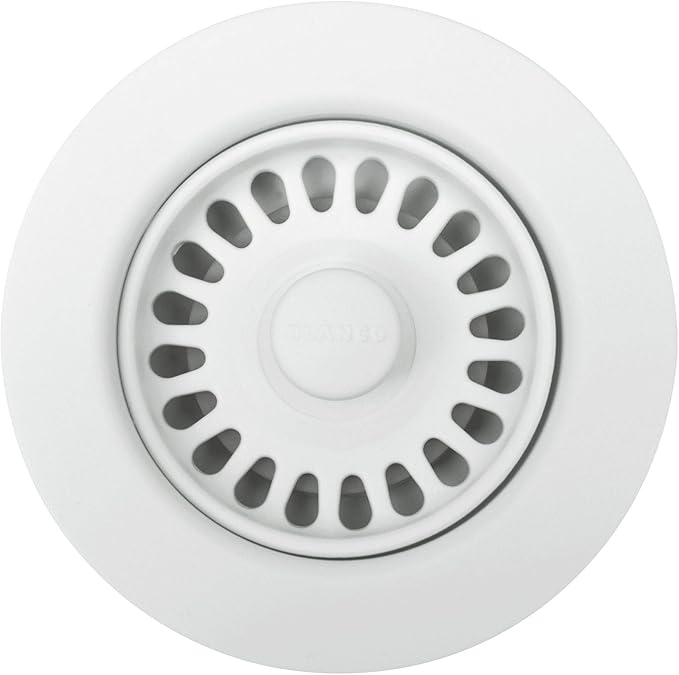 BLANCO, White 441096 Kitchen Garbage Disposal Flange, 3.5"