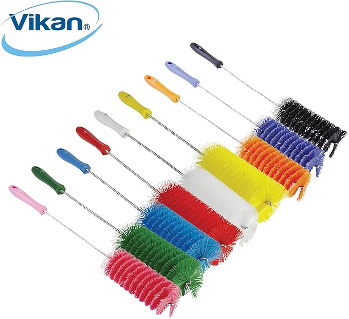 Vikan 53709 Ø2.4" Tube Brush- Medium, Black