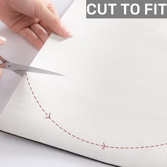 Window Sill Cushion Pad - Narrow Adjustable & Waterproof Window Seat Mat for Bay Windows, Absorbent Dust-Proof Liner with Non-Slip Backing,Cut-to-Fit (Green, 59''x4'')