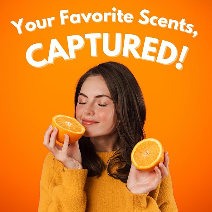 NI-712 Fresh Orange Odor Eliminator Spray (4 bottles) – Powerful, Long-Lasting Odor Neutralizer – Instant Air Freshener for Home, Car & More – Pint-Sized
