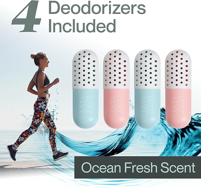 Shoe Deodorizer Balls - Odor Eliminator for Shoes, Sneaker Odor Eaters, Foot Smell Eliminator for All Footwear, shoe odor elimination, gym bag deodorizer