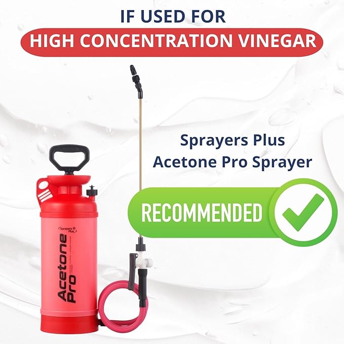 Sprayers Plus Acid Sprayer 2 Gallon, Acid Pro Compression Sprayer, Chemical Resistant, Leak-Free, for Acid Stain Muriatic Acid