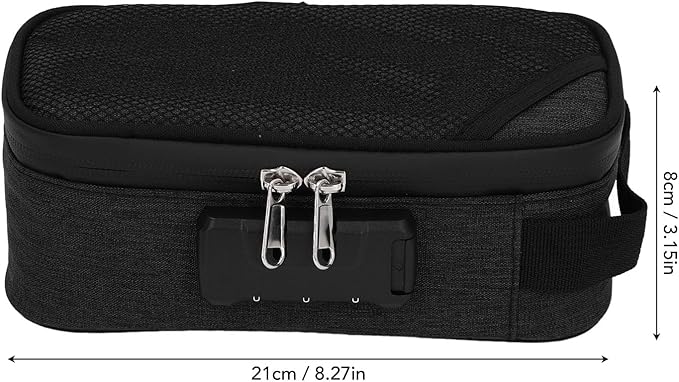 Odor Proof Pouch Organizer, Code Lock Design Smell Proof Container Portable Easy Using for Travel