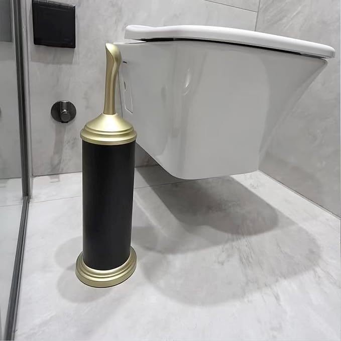 Vince Camuto Toilet Bowl Brush with Holder, Durable Bathroom Cleaning Tool, Modern Design for Easy Toilet Maintenance, Bathroom Cleaner Brush for Efficient Cleaning and Hygiene