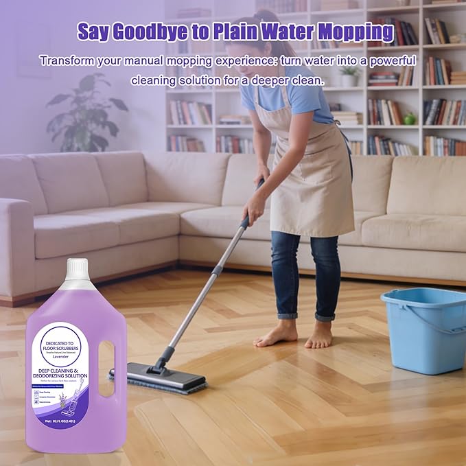 82 FL OZ/2.42 L Lavender Scent Floor Cleaning Solution Compatible with Tineco iFLOOR 2/3/5 & FLOOR ONE S3/S5/S6/S7 PRO, Floor Cleaner Refill for All Cordless Wet/Dry Vacuum & Robot Vacuums Mop