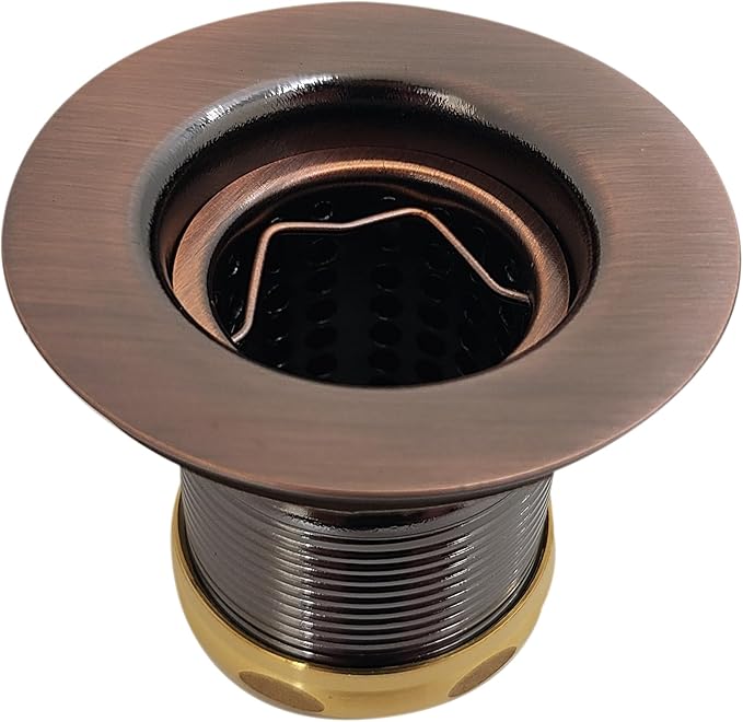Westbrass A218-11 Junior Bar and Laundry Sink Drain Assembly with Removable Strainer Basket, Antique Copper