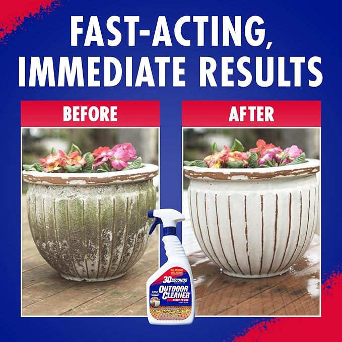 30 SECONDS Outdoor Mold & Mildew Stain Remover 2-Pack - Ready-to-Use Spray