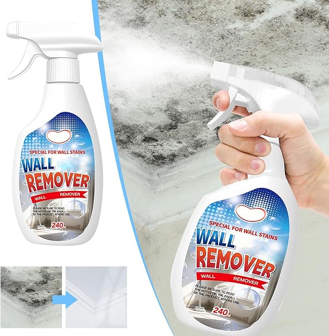 Highly Effective Removal Spray, 8.46 Fl.Oz Wall Cleaner Spray, Multi-Surface Cleaning Solution,Dirt, Dust And Stain Remover,for Wood,Tile,Fabric,Bathrooms,Kitchens (2, 8.12 fl.oz)