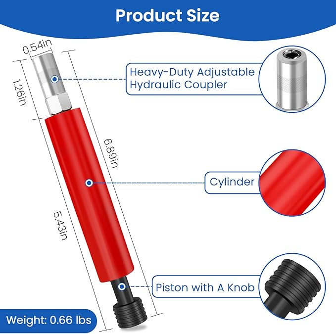 1797 Grease Fitting Cleaning Tool Grease Zerk Cleaner Buster Kit for Removing Dried Hardened Grease from Fittings Pins Shafts Bushings and Joints, Spare Coupler