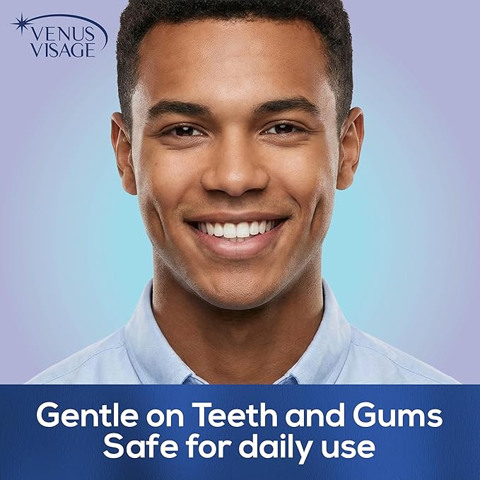 Venus Visage Award Winning Teeth Whitening Pen, 20+ Uses - Teeth whitening Gel Professionally formulated - Best Teeth whitening kit Teeth Whitener - Low Sensitivity (Mint) (0.07 Fl Oz (Pack of 4))
