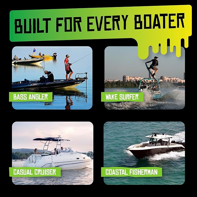 Boat Juice Boat Wash & Shine | pH Neutral Boat Wash & Wax Soap for Fiberglass, Hull, Deck, and Vinyl | Bubble Gum Scent | Marine Detailing & Cleaning Supplies, Boating Accessories | Made in USA