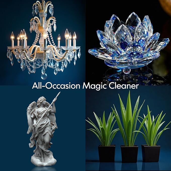 Chandelier Cleaner Drip Dry Spray No Wipe, Spray Away Dust Remover for Crystal Shiny, Glass, Figurines & Fine Collectibles, Shines Bright, Spotless & Streak-Free - 16.91 Fl Oz