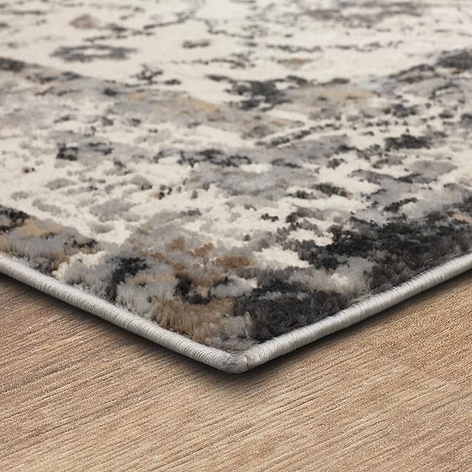 Mohawk Home Shea Traditional Floral Ornamental Light Gray 7' 10" x 10' Area Rug Perfect for Living Room, Dining Room, Office