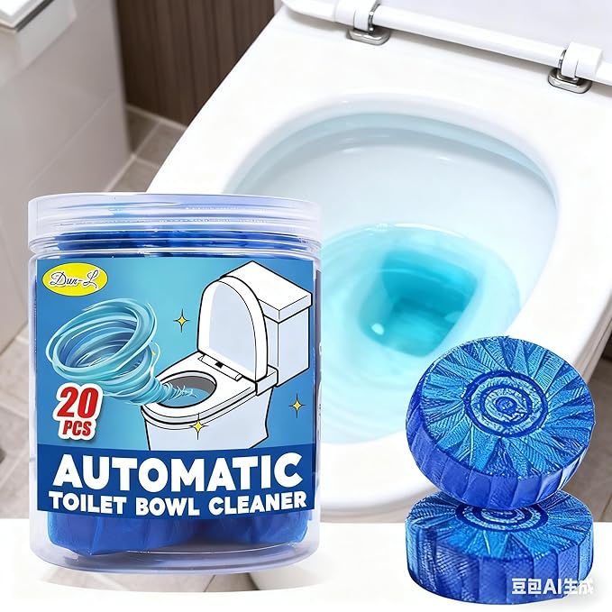 (18 Count) Automatic Toilet Cleaner Tablets, Toilet Bowl Cleaner Tablets, Bathroom Toilet Tank Cleaner,Blue Cleaning Tabs for Bathroom Tank