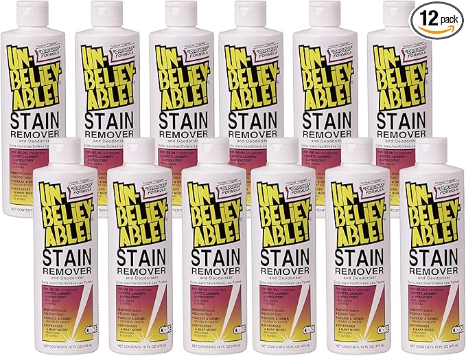 UNBELIEVABLE! Stain Remover; Pint; SR100 Case of 12