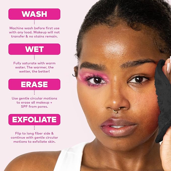 The Original MakeUp Eraser 7-Day Set, Erase All Makeup with Just Water, Including Waterproof Mascara, Eyeliner, Foundation, Lipstick, Sunscreen, and More! Harry Potter, 7ct