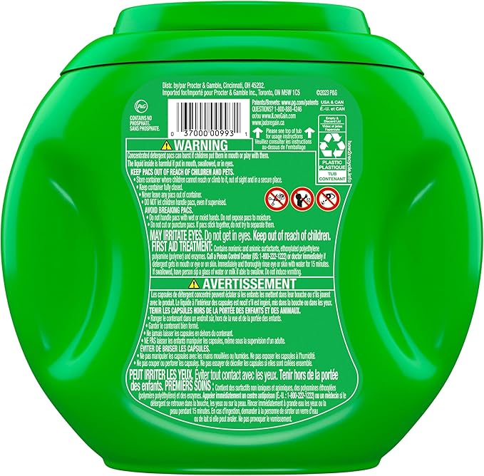 Gain Flings Laundry Detergent Pacs, 42 Count, Moonlight Breeze Scent, 3 in 1 HE Detergent Pacs with Oxi Boost and Febreeze