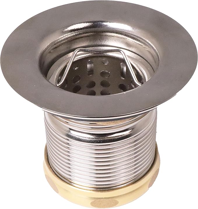 Westbrass A218-07 Junior Bar and Laundry Sink Drain Assembly with Removable Strainer Basket, Satin Nickel