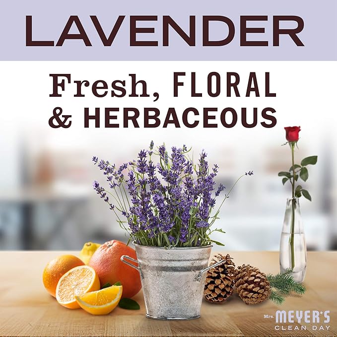 MRS. MEYER'S CLEAN DAY Probiotic Multi-Surface Spray, Made with Essential Oils and Other Thoughtfully Chosen Ingredients Lavender, 16 Fl Oz