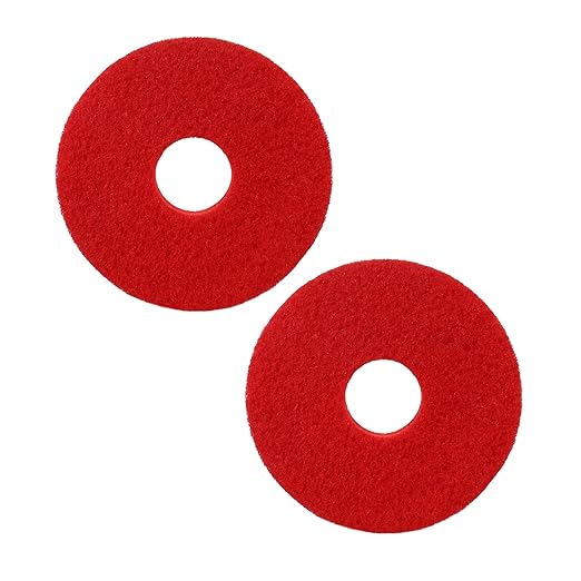 12”Cleaning Orbiter Floor Pads 437.049 for Oreck ORB550MC Orbiter Floor Machine - Red 2pcs