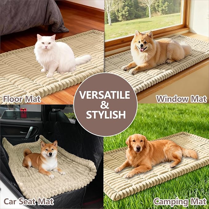 Waterproof Couch Cover for Dogs Washable,Non Slip Fuzzy Durable Couch Covers for 3 Cushion Sofa Pet Friendly Sofa Cover Dog Thick Soft Slipcovers Protector Couches Mat Bed (Brown, 27.6" x 70.9")