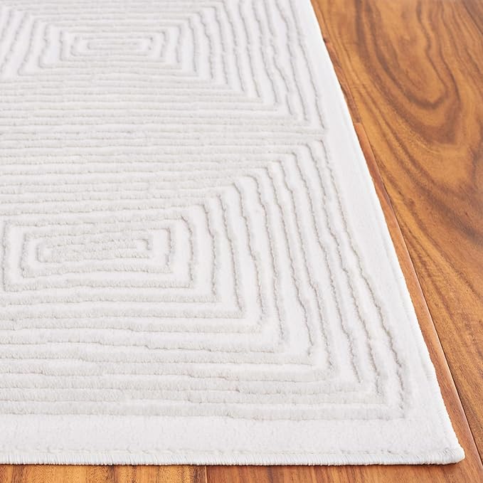 SAFAVIEH Prestige Collection Area Rug - 6' x 9', Ivory & Beige, Non-Shedding & Easy Care, Ideal for High Traffic Areas in Living Room, Bedroom, Dining (PTE120A-6)