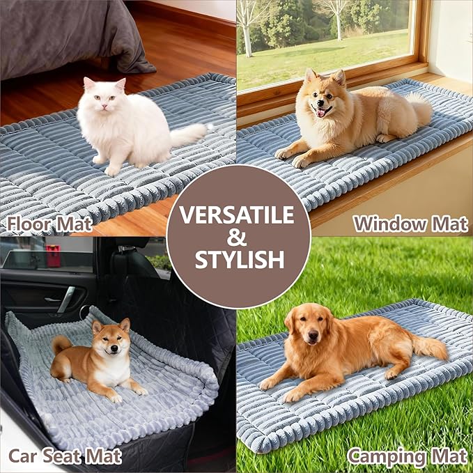 Waterproof Couch Cover for Dogs Washable,Non Slip Fuzzy Durable Couch Covers for 3 Cushion Sofa Pet Friendly Sofa Cover Dog Thick Soft Slipcovers Protector Couches Mat Bed (Light Grey, 27.6" x 70.9")