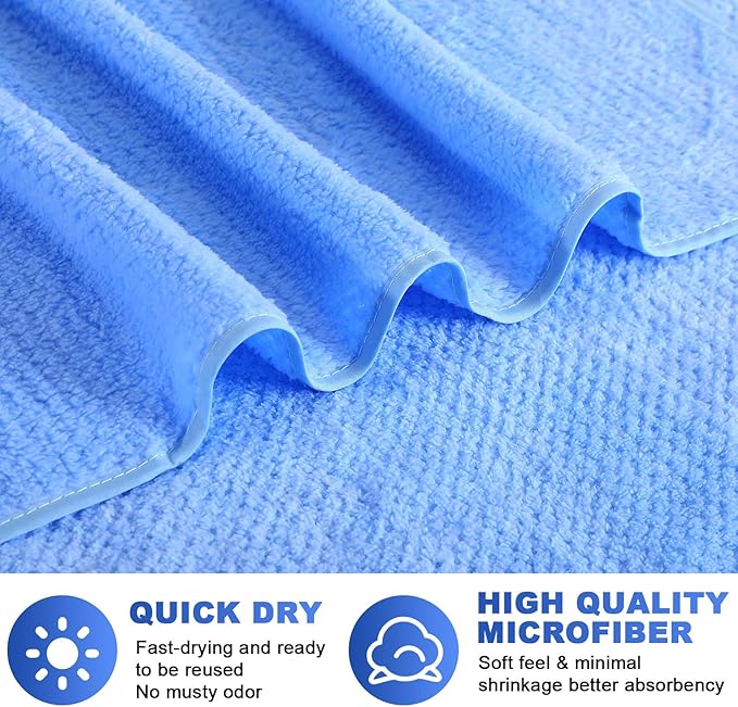 Newwiee 20 Pack Bulk Bath Towels Set, Large Quick Dry Bath Towels 55" x 28" for Spa, Gym, Salon, Hotel and Rental Use(Pink, Green, Blue, Purple)