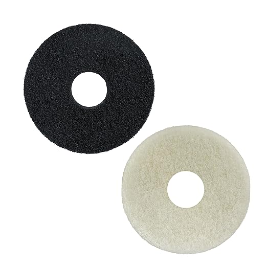 Polish Orbiter Pad 437.051/437071 for Oreck ORB550MC Orbiter Floor Machine 12" Diameter(2pcs)
