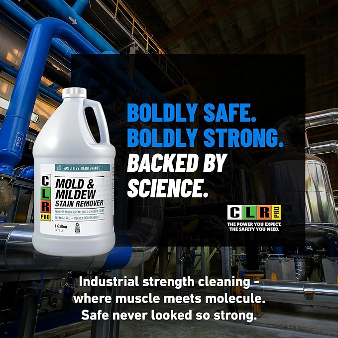 PRO Heavy Duty Mold & Mildew Remover - EPA Certified Bleach-Free Formula, 1 Gallon