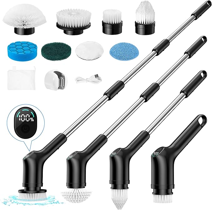 Electric Spin Scrubber (Bluish Gray)