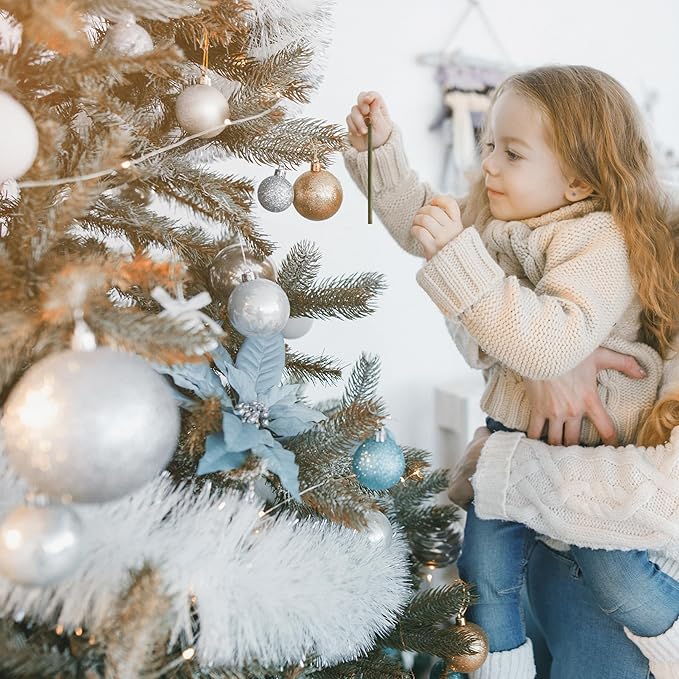 Scentsicles White Winter Fir and O Christmas Tree Scented Christmas Ornaments with Hooks - 2 Pack (2 Bottles, 12 Sticks Total)