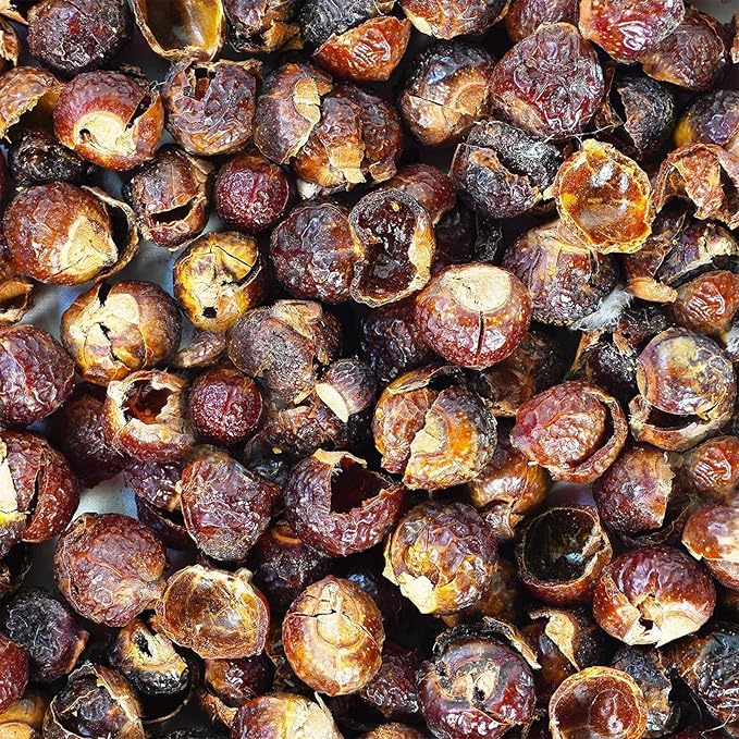 Cure Wid Pure Organic Soap Nuts Deseeded 1lb/450g With 2 Wash Bag Approx 180 Loads,Eco-friendly Soap Nuts Laundry Detergent,Chemical & Fragrance-free Organic Soap Berries Non-toxic Laundry Detergent