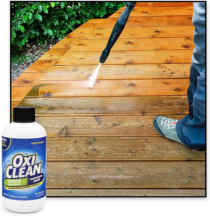 OxiClean - Outdoor Multipurpose Super Concentrated Cleaner - Makes 2 Gallons - Stain Remover - Driveway Cleaner for Concrete - Degreaser for Cement and Brick (2 PK 6oz Bottle = 2 Gallons)