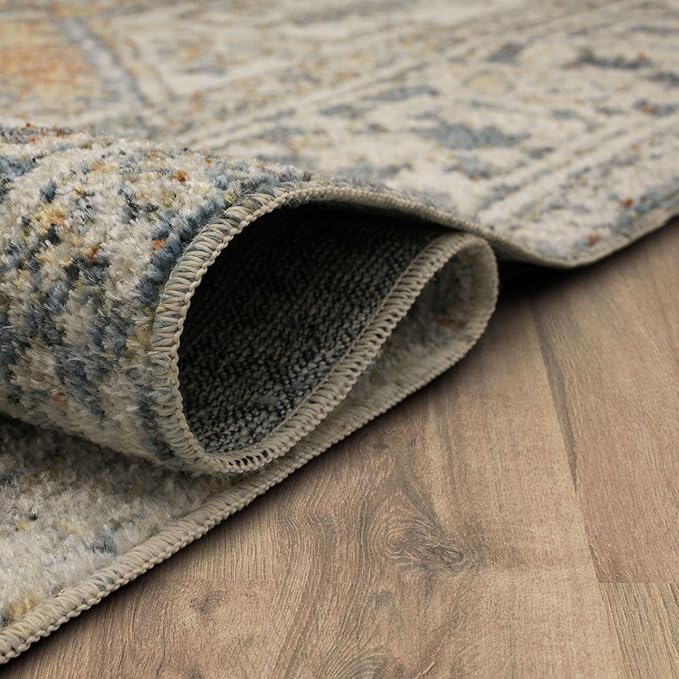 Mohawk Home Nyx Floral Ornamental Cream 7' 10" x 10' Area Rug Perfect for Living Room, Dining Room, Office