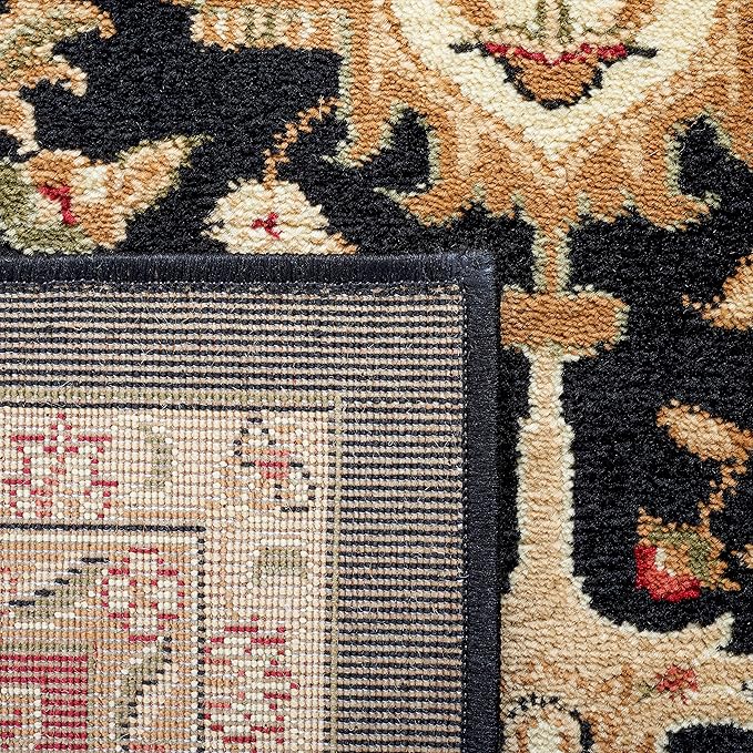 SAFAVIEH Lyndhurst Collection Accent Rug - 3'3" x 5'3", Black & Red, Traditional Oriental Design, Non-Shedding & Easy Care, Ideal for High Traffic Areas in Entryway, Living Room, Bedroom (LNH330Y)
