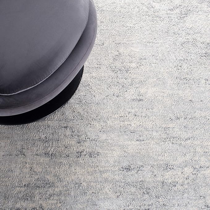 SAFAVIEH Brentwood Collection Runner Rug - 2' x 22', Ivory & Grey, Modern Abstract Design, Non-Shedding & Easy Care, Ideal for High Traffic Areas in Living Room, Bedroom (BNT822A)