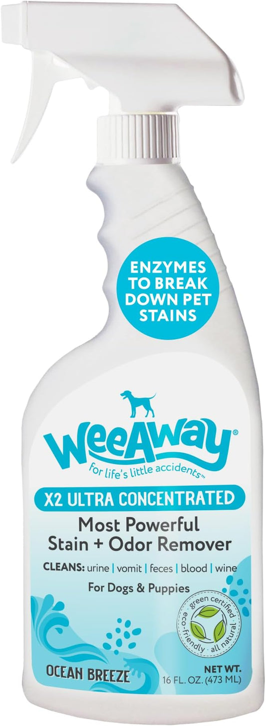 WeeAway enzyme odor eliminator ocean breeze scent 16oz pet urine and carpet odor remover spray