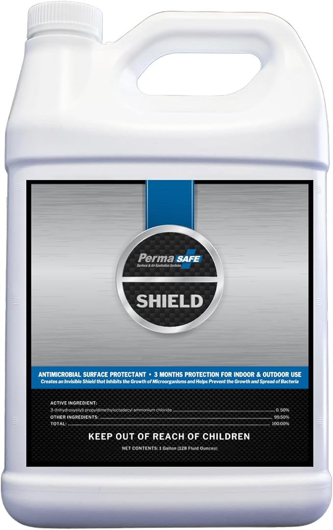 PermaSafe Shield 90-day antimicrobial disinfectant spray for mold mildew and odor protection