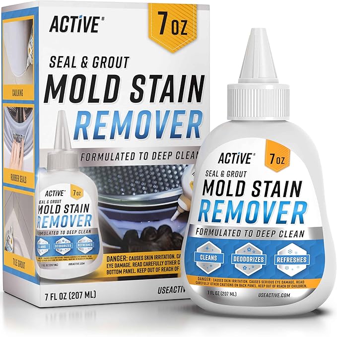 Mold Gel Remover that clings to grout and works overnight – best mold remover for bathroom tile and seals