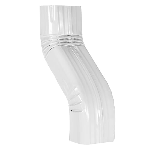 VYH Downspout Leader Gutter Offset 2x3 White （Offset 3" 2x3 - Image 2