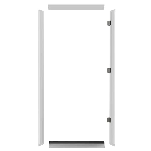Door Jamb Frame Kit with Threshold, DIY Exterior White - Image 2