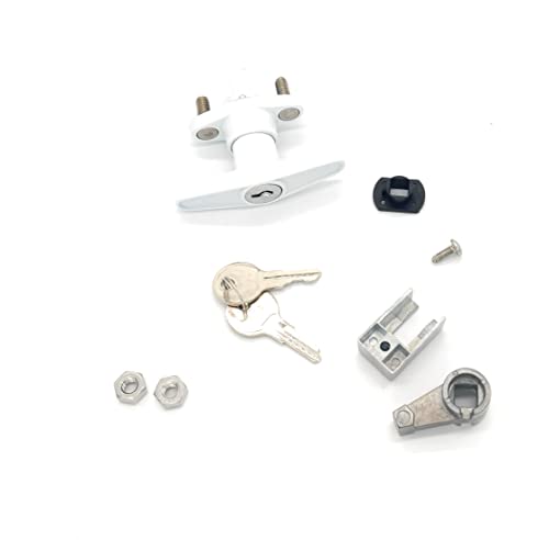 T-Handle Accordion Shutter Lock Kit, Includes 2 Matching Keys - Image 5