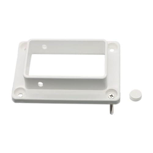 2-Pack 2" x 3.5" Slotted Handrail Bracket Kit, White Vinyl - Image 5