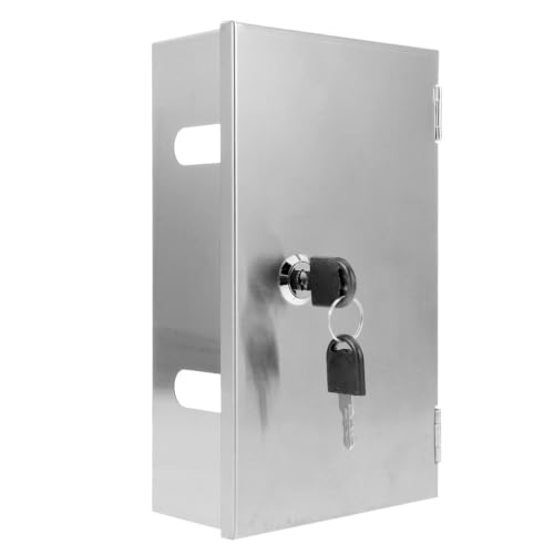 LALAFINA Outdoor Outlet Cover Lockable Weatherproof Box Stainless - Image 2