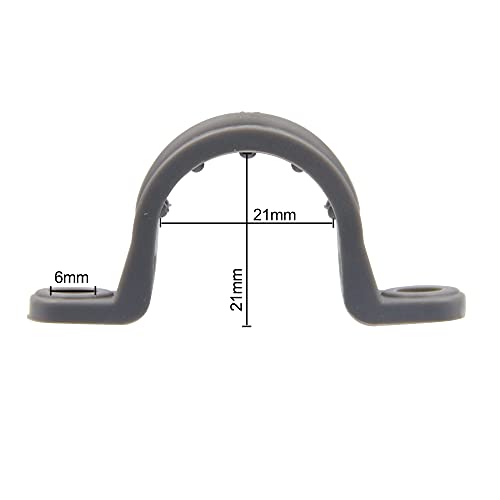 12pcs 1/2 Inch PVC Pipe Straps, 2 Holes Plastic Conduit - Image 3