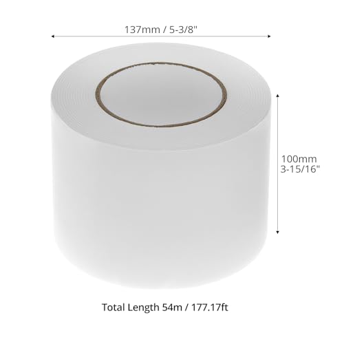 QWORK White Vapor Barrier Tape, 4" x 180' - Image 7